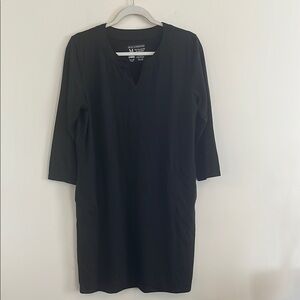 Light Bare UPF UV Protection Cover Up Swim Dress Black Resort Beach‎ M
